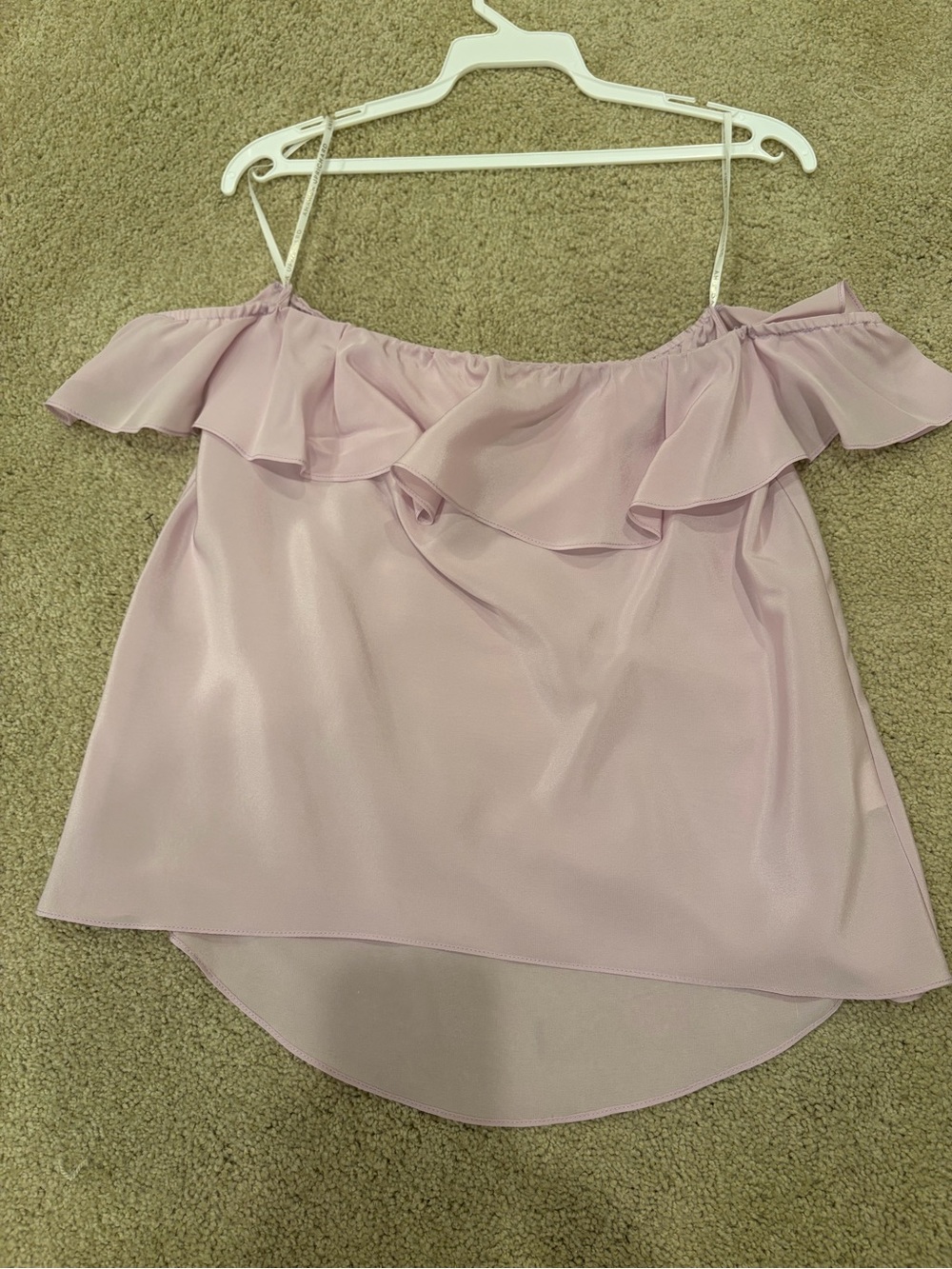 Amanda Uprichard Ruffle off shoulder Blouse